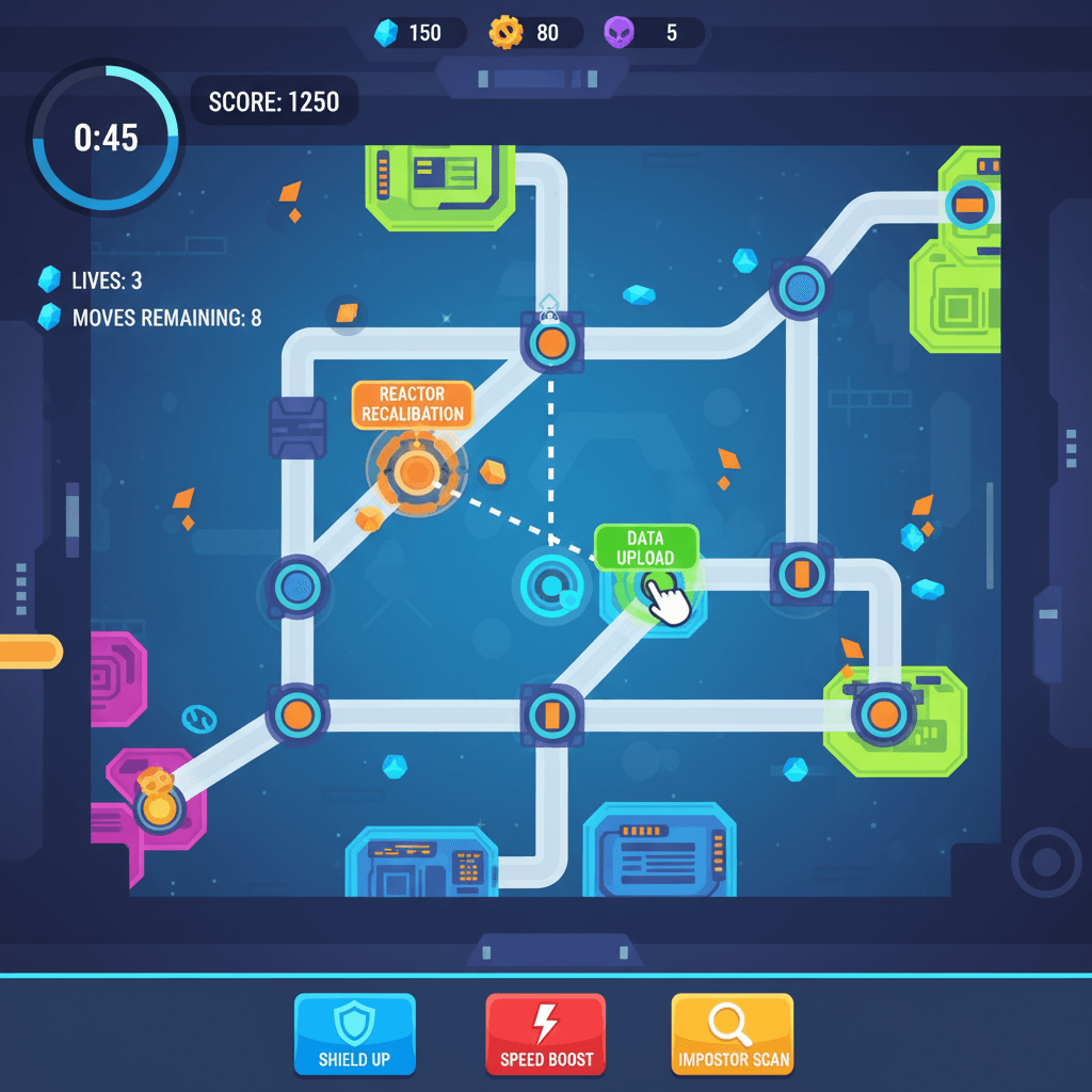 Among Us hero mockup