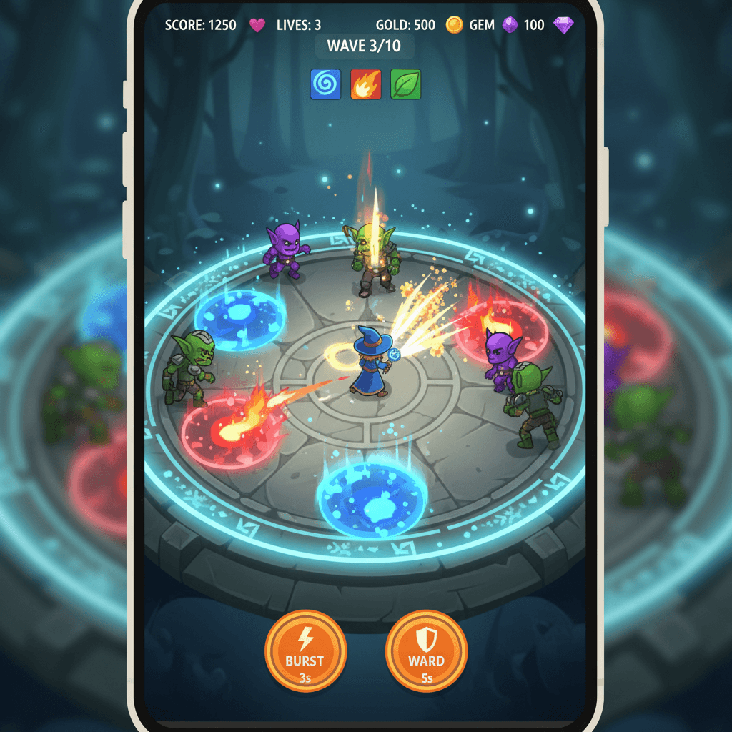 Archero hero mockup