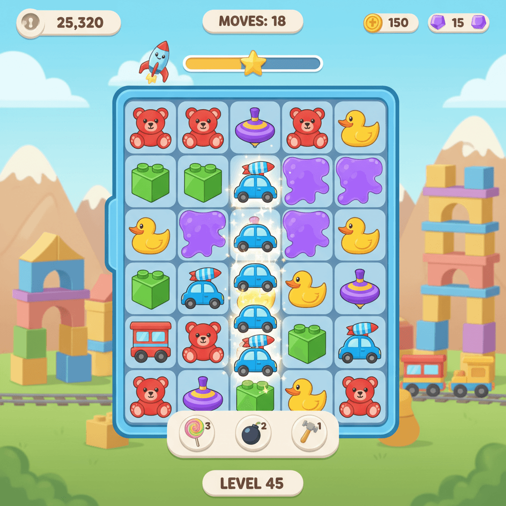Candy Crush Saga hero mockup