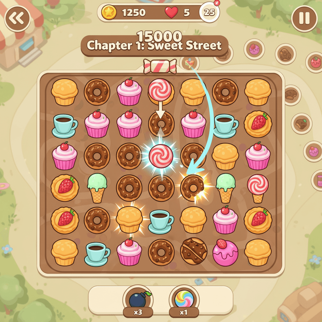 Candy Crush Saga hero mockup