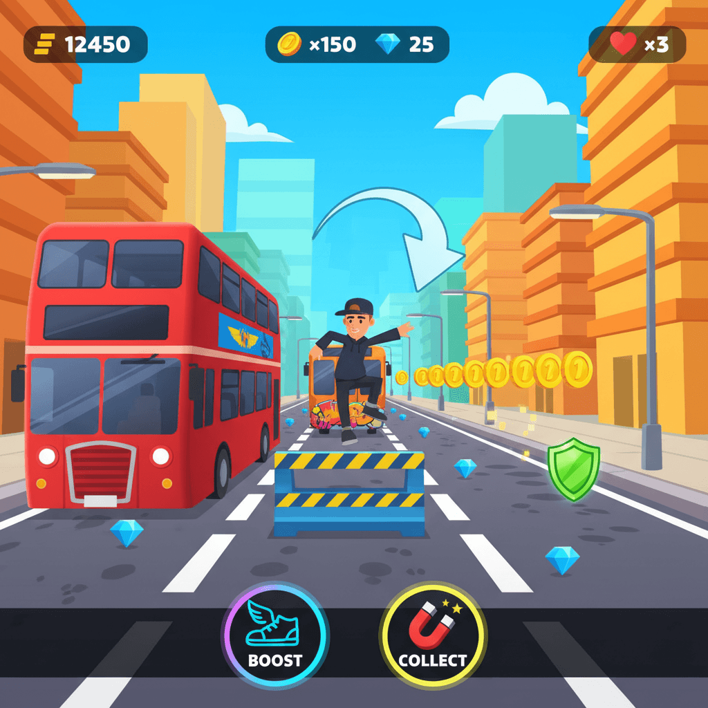 Subway Surfers hero mockup